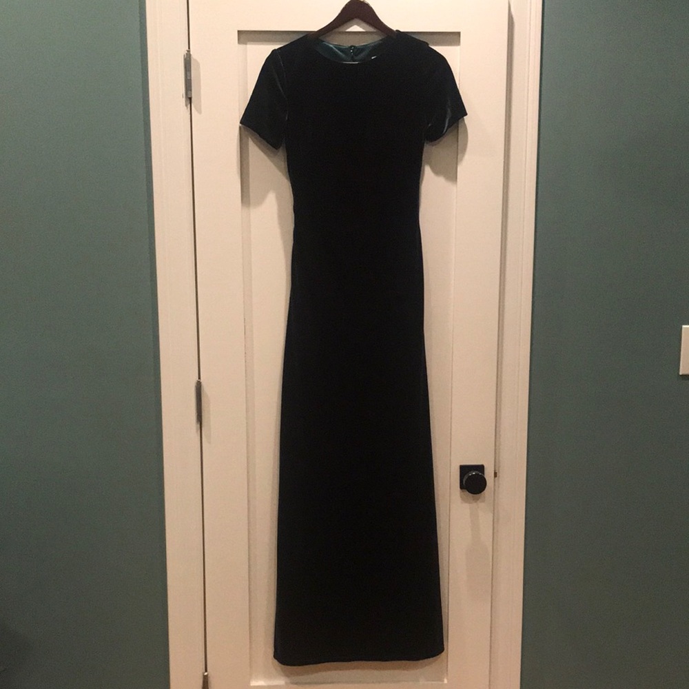 Revelry emerald velvet Naomi bridesmaid/formal dress